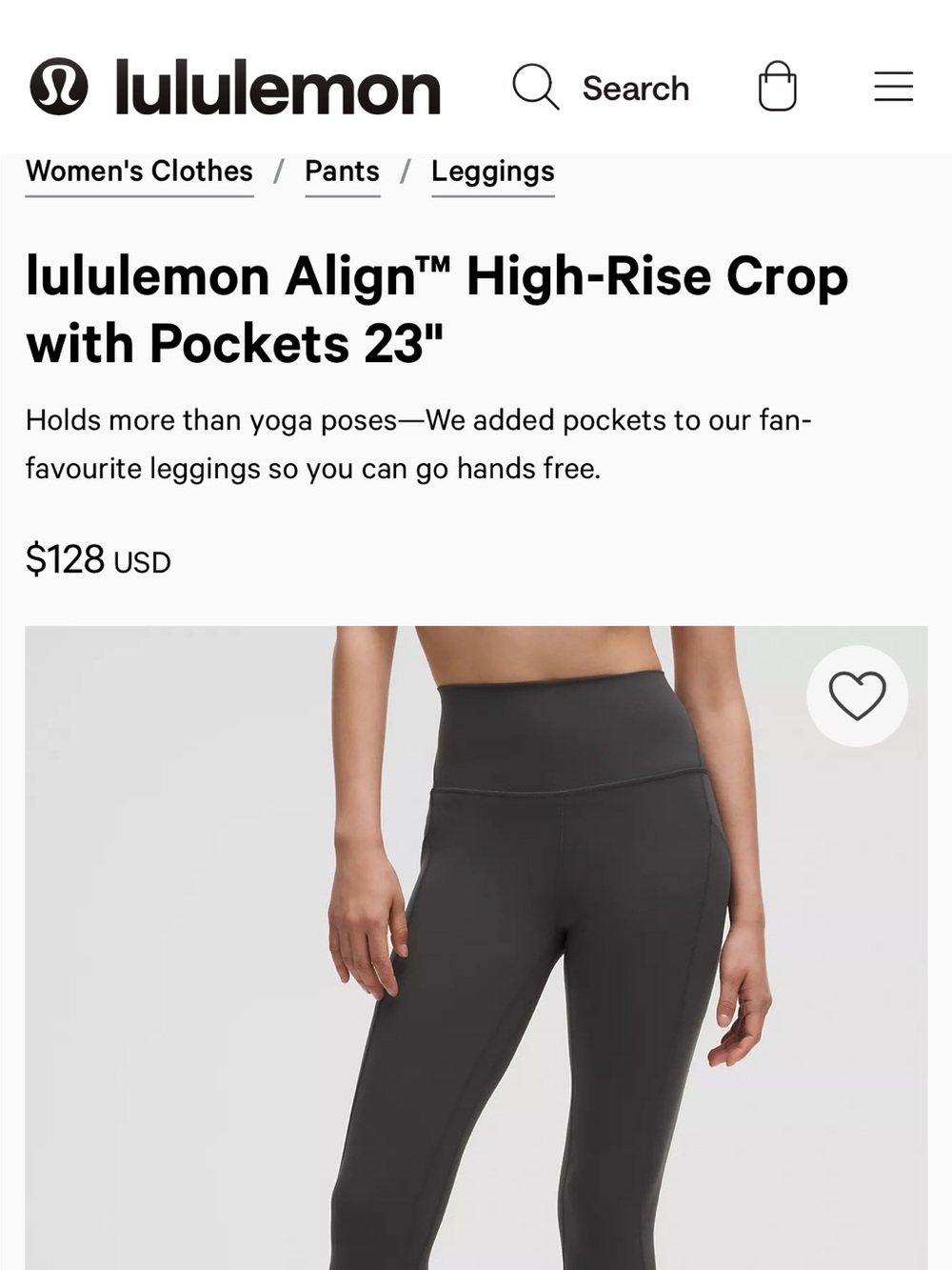 Lululemon black capris workout leggings - Picture 7 of 7